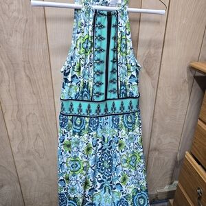 NEW ITEMS!!! London Times Blue and Green Patterned Dress